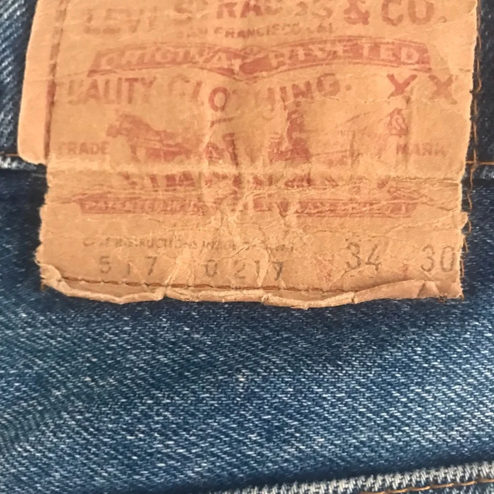 Vintage Levi's jeans 517 0217 Red Tab Embellished size 34 RARE 80’s - Picture 8 of 12